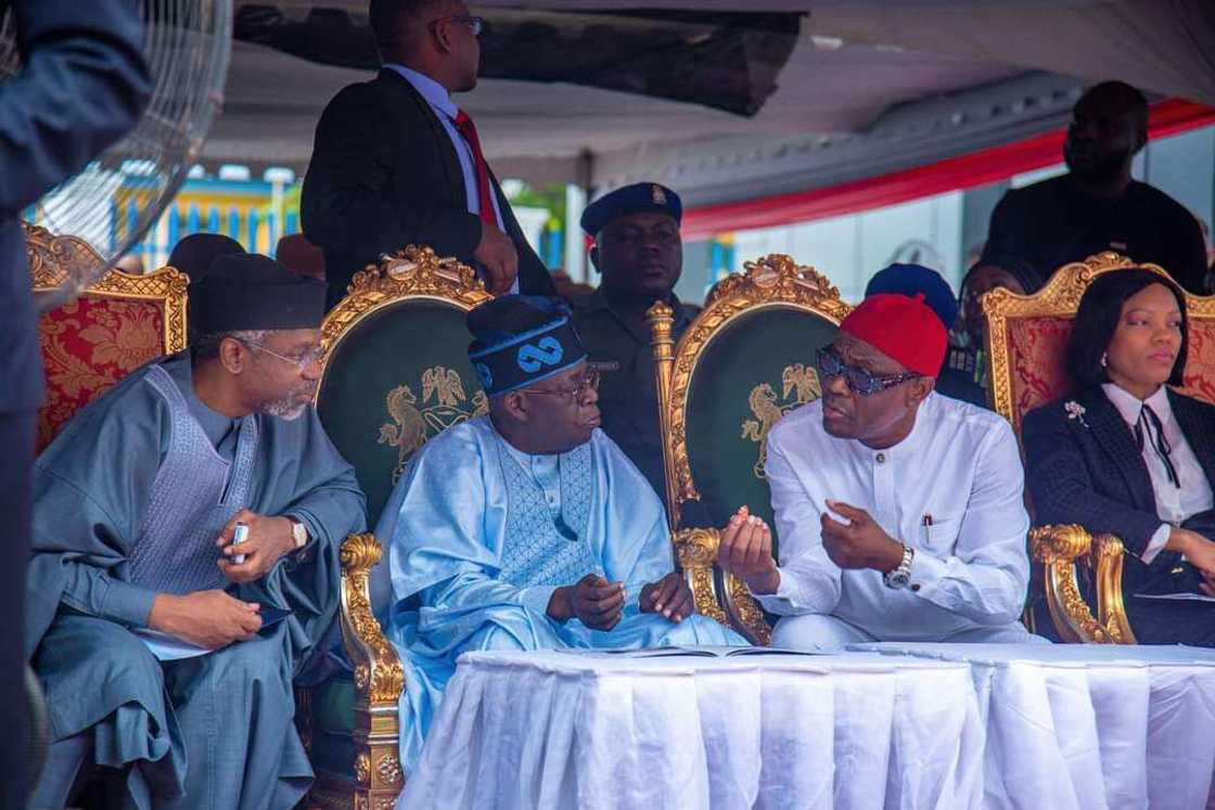 Bola Tinubu da Wike Bola Tinubu da Wike