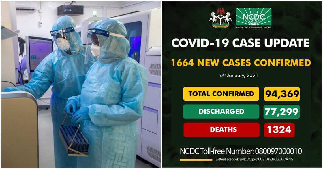 COVID-19: NCDC records 1,664 new infections in 1 day COVID-19: NCDC records 1,664 new infections in 1 day