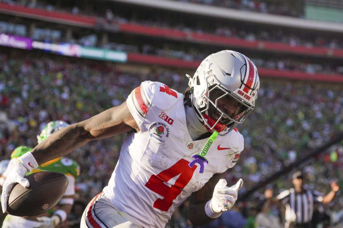 Ohio State wide receiver Jeremiah Smith