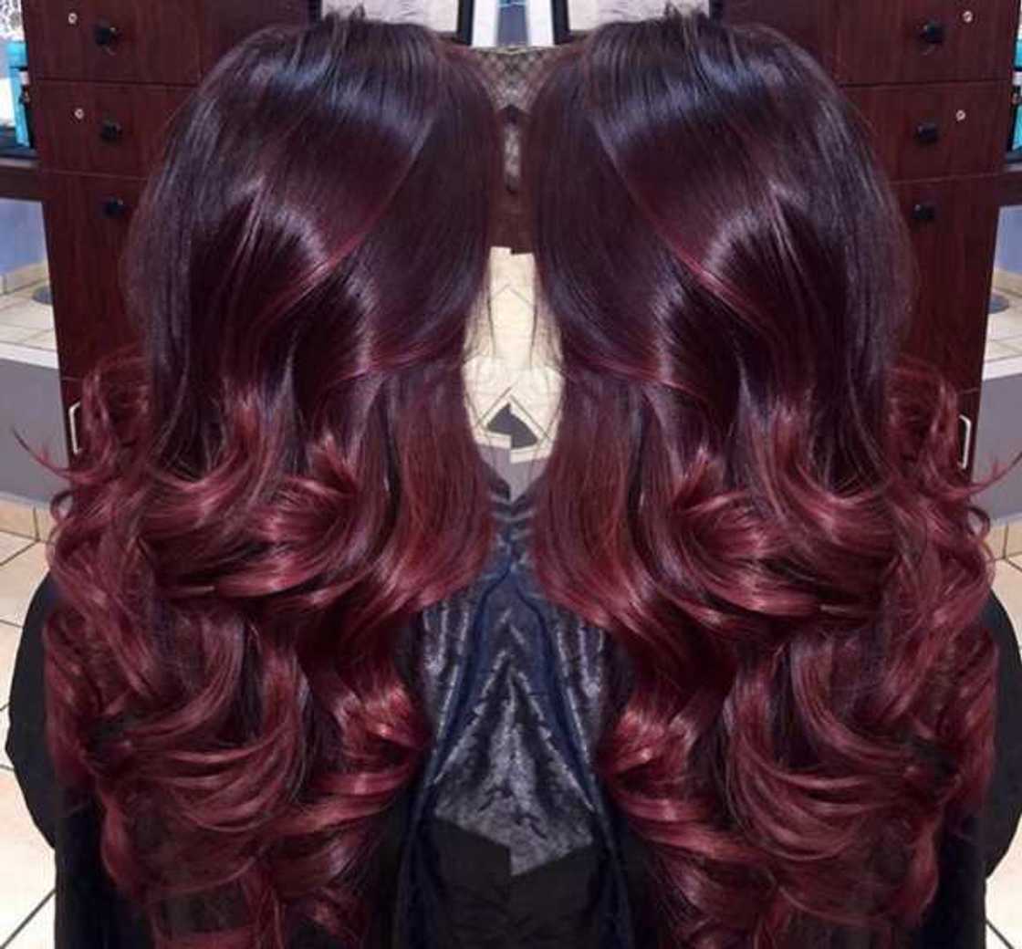 deep red hair