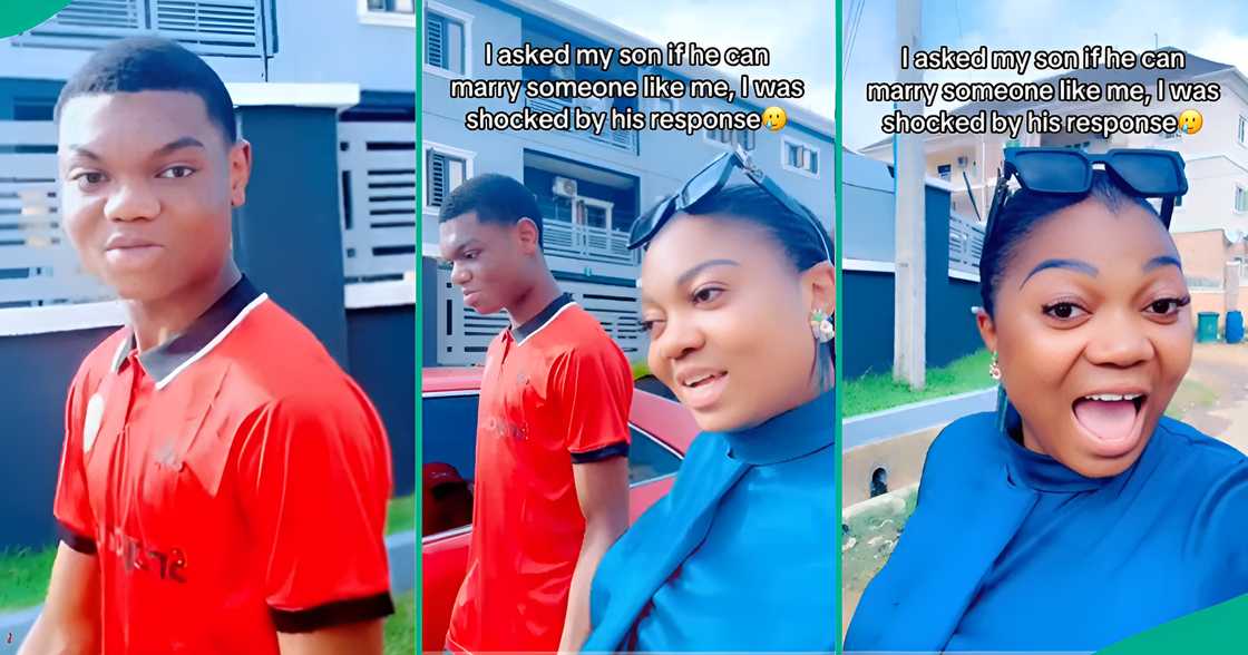 A Nigerian mum shares son's response after she asked him if he would marry woman like her A Nigerian mum shares son's response after she asked him if he would marry woman like her