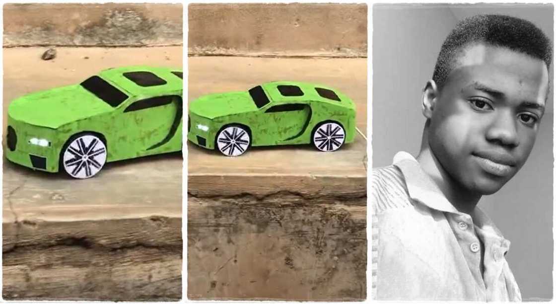 Photos of a Nigerian boy who built a mini-car. Photos of a Nigerian boy who built a mini-car.