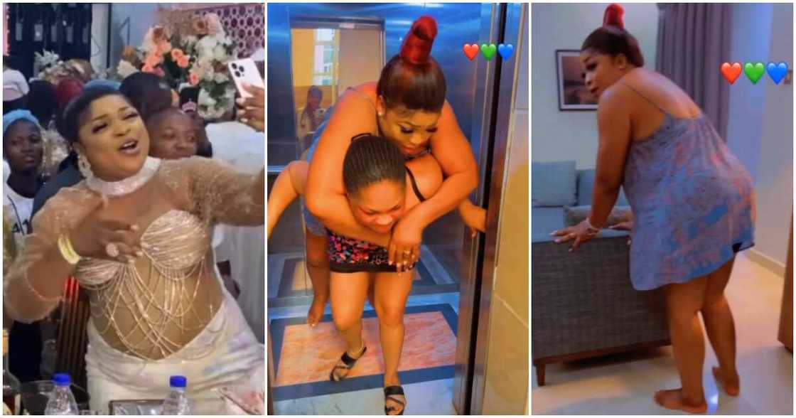 Kemi Afolabi struggles to walk Kemi Afolabi struggles to walk