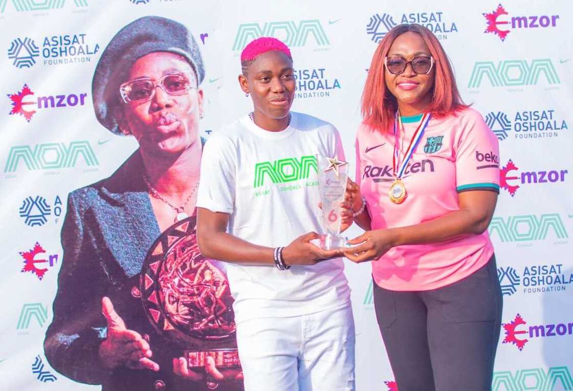 Emzor Hosts Asisat Oshoala to Grand Homecoming, Supports Football Tournament for Girls