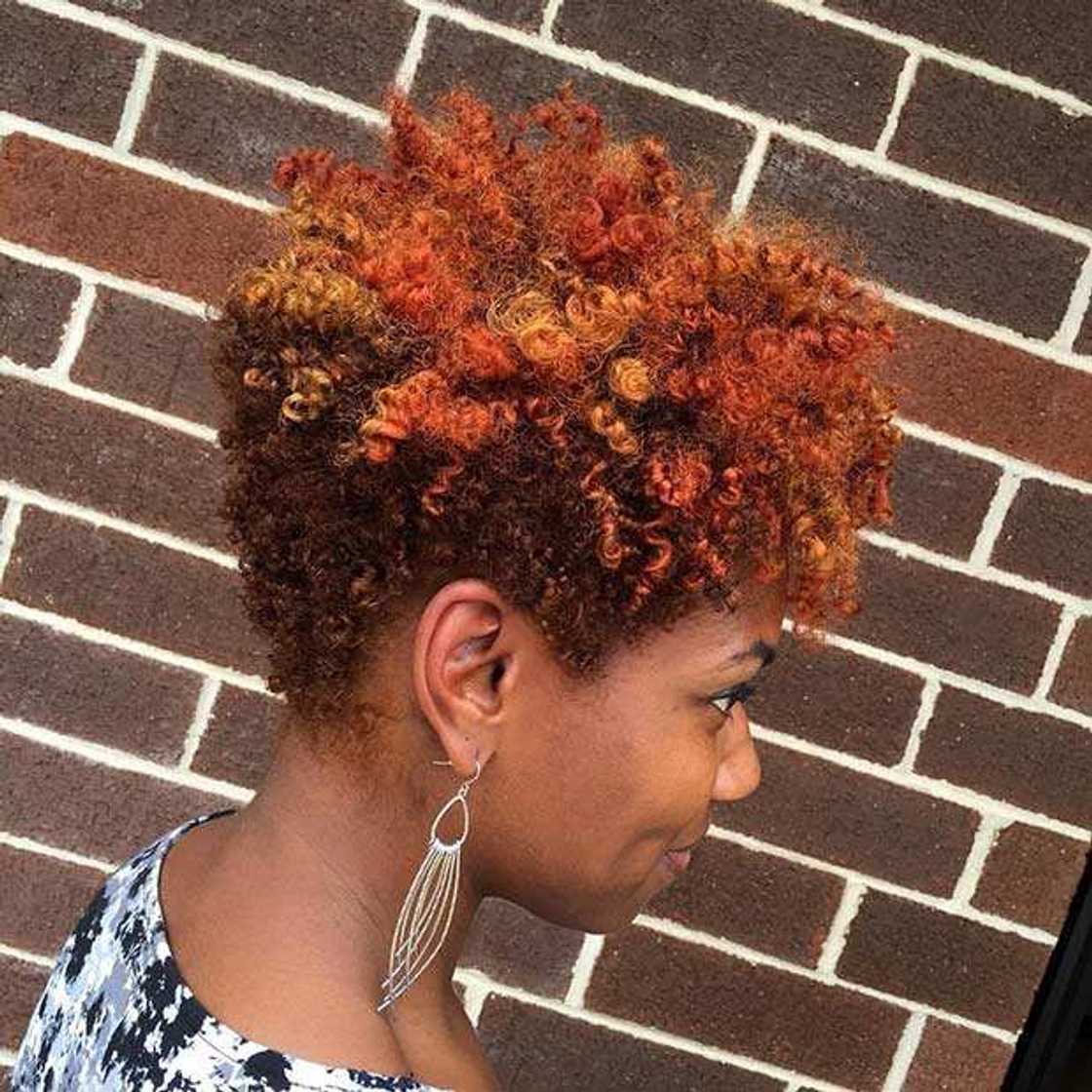 Orange afro