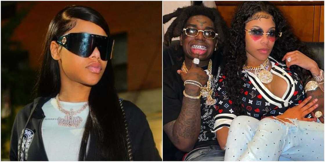 Rapper Kodak Black and his girlfriend Rapper Kodak Black and his girlfriend