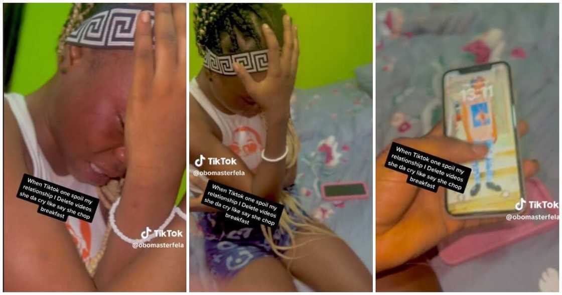 Nigerian lady weeps, TikTok video of 15k likes