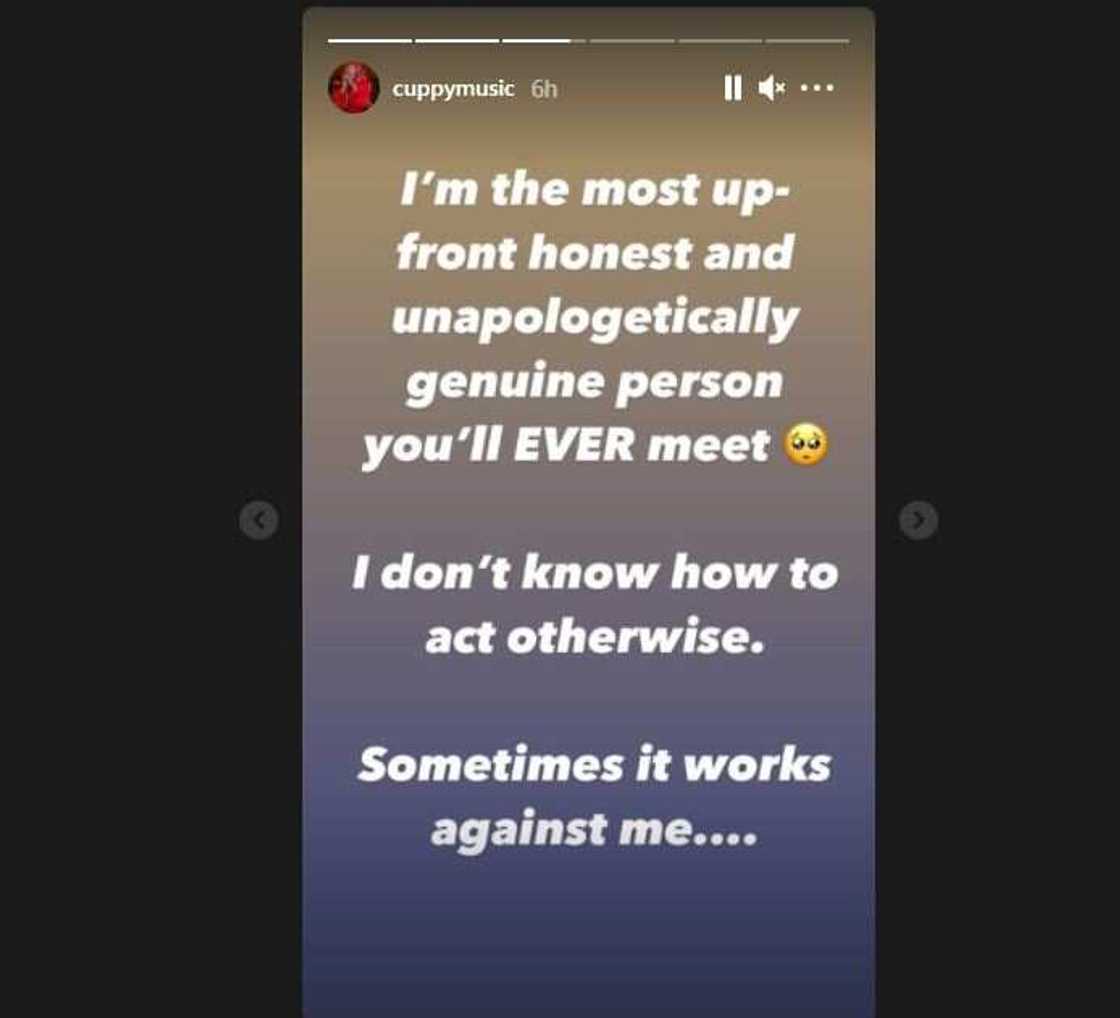 Being a honest and genuine person sometimes works against me: DJ Cuppy Being a honest and genuine person sometimes works against me: DJ Cuppy