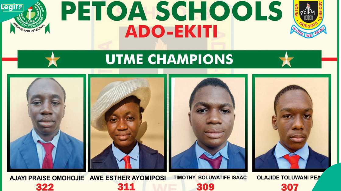 Ajayi Praise Omohojie emerges as the top 2026 UTME performer at Petoa Schools after scoring 322