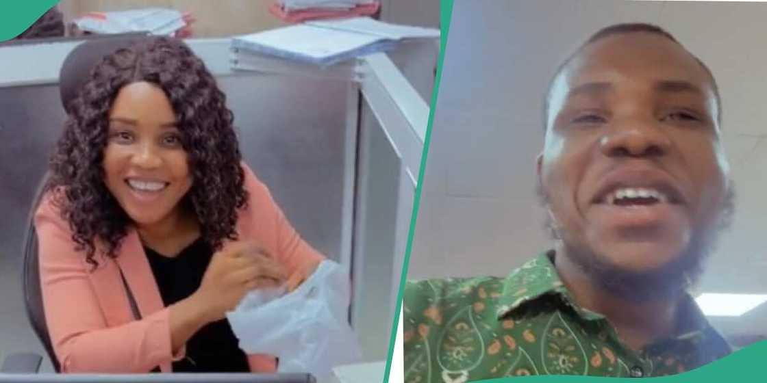 Lady gets gift from her brother Lady gets gift from her brother