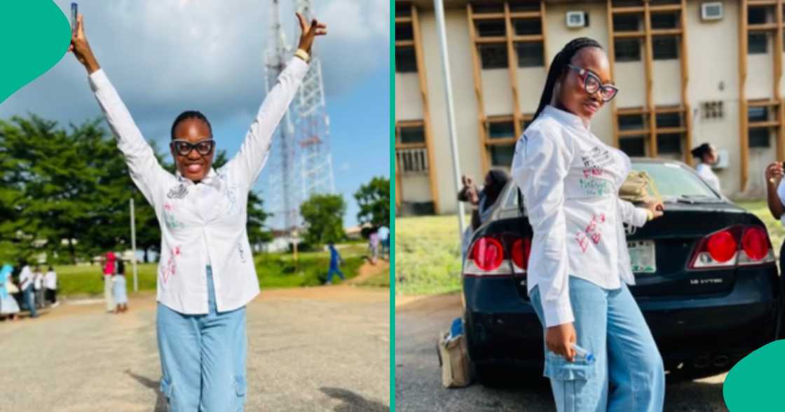 Federal University of Agriculture, Abeokuta, sheds tears, shares why father disowned her as his child Federal University of Agriculture, Abeokuta, sheds tears, shares why father disowned her as his child