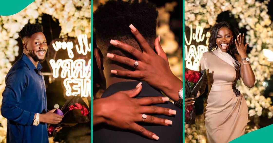 Gospel singer Okopi Peterson gets engaged to Prudent Gabriel.