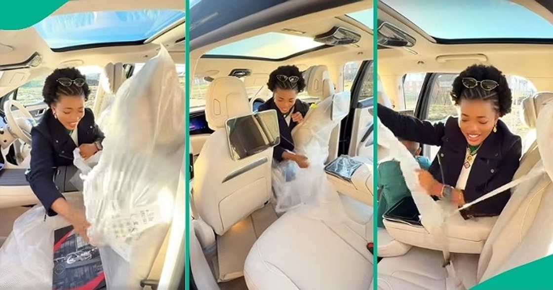 Lady shows off her 'tear rubber' Mercedes Benz 4matic SUV Lady shows off her 'tear rubber' Mercedes Benz 4matic SUV