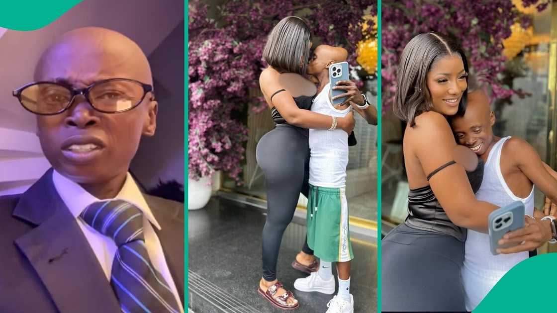 Portable's former signee, Kolu, takes cute photos with a lady as Nigerians react Portable's former signee, Kolu, takes cute photos with a lady as Nigerians react