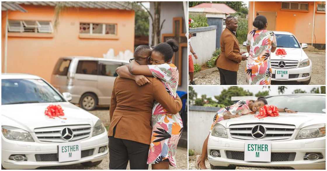 Leo Madalitso Musukwa, man buys wife a car with customised plate number, Esther Musukwa