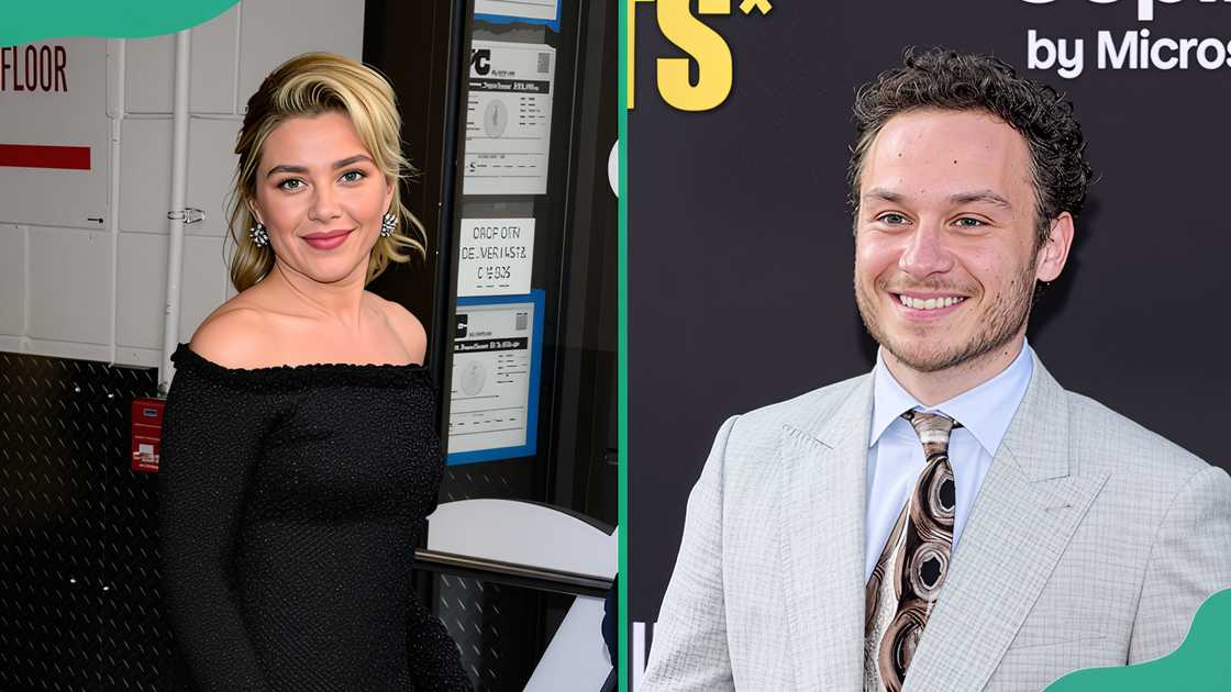 Florence Pugh at the ABC Studio in New York City (L). Finn Cole at the Dolby Theatre in Los Angeles, California (R)