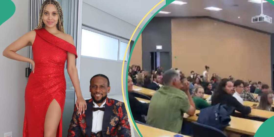BBNaija star Omashola's wife bags award at her university. BBNaija star Omashola's wife bags award at her university.