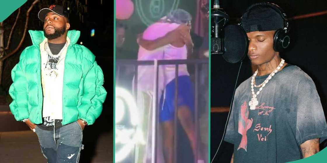 December video of Wizkid and Davido ending their beef resurfaces. December video of Wizkid and Davido ending their beef resurfaces.