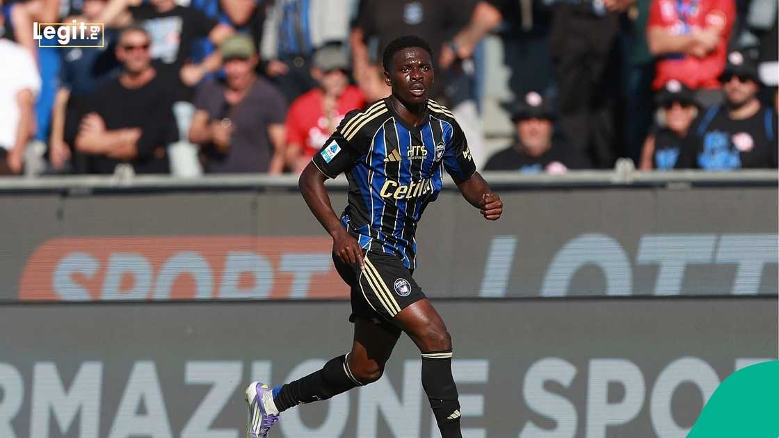 Ebenezer Akinsanmiro, Serie A, Pisa SC, Hellas Verona FC, Arena Garibaldi, Italy. Ebenezer Akinsanmiro, Serie A, Pisa SC, Hellas Verona FC, Arena Garibaldi, Italy.