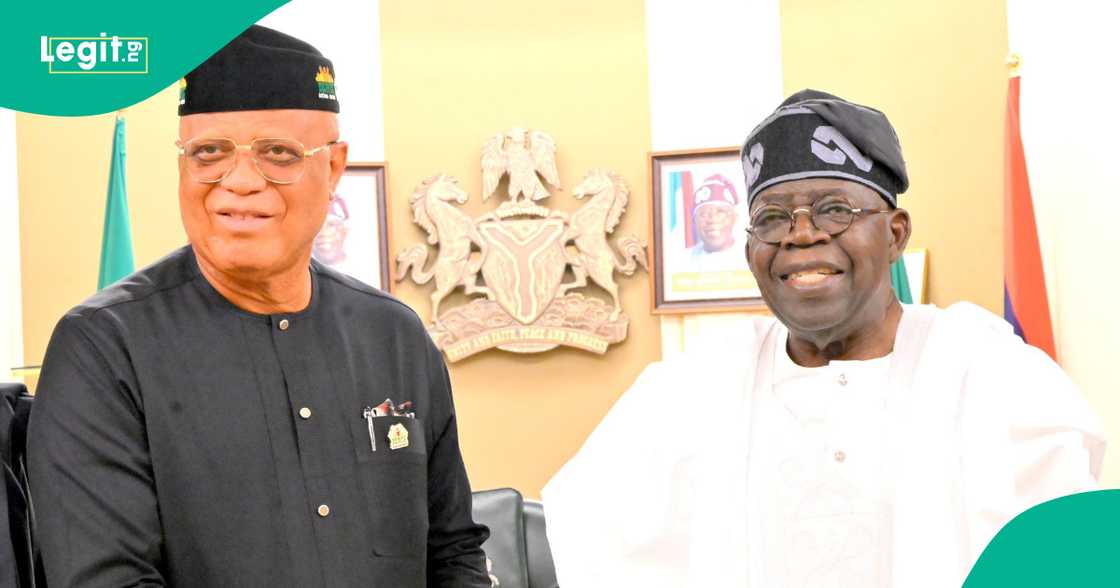 Gwamnan Akwa Imo, Umo Eno ya ziyarci Bola Ahmed Tinubu.