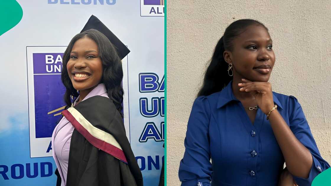 A Nigerian lady who gained admission into Babcock University at 15 celebrates as she bagged a first-class degree.