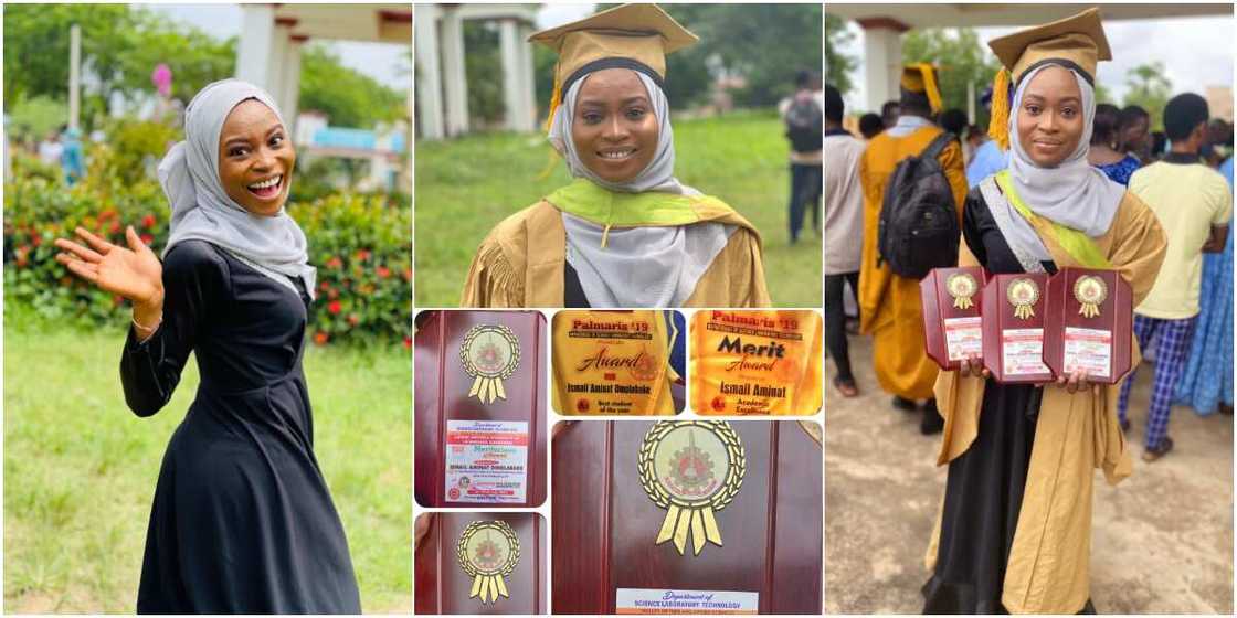 Ismail Aminat has celebrated her achievements on social media
