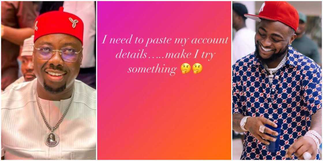 Obi Cubana Considers Posting Account Number Online After Davido Made Over N140m From Friends in Hours Obi Cubana Considers Posting Account Number Online After Davido Made Over N140m From Friends in Hours