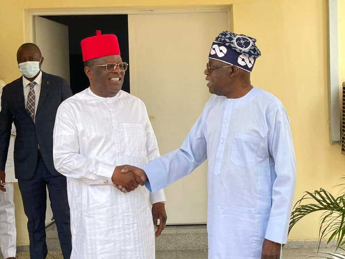 Governor David Umahi/Peter Obi's Labour Party/Bola Tinubu's APC/Ebonyi State/2023 Presidential Election Governor David Umahi/Peter Obi's Labour Party/Bola Tinubu's APC/Ebonyi State/2023 Presidential Election