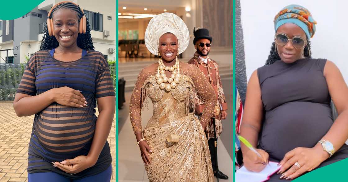 Warri Pikin speaks about her pregnancy during a recent performance. Warri Pikin speaks about her pregnancy during a recent performance.