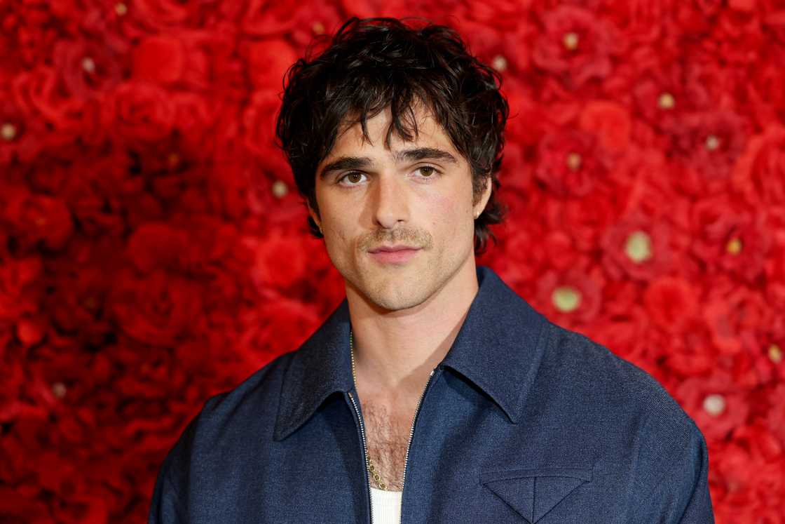 Jacob Elordi poses connected  the reddish  carpet of the 2025 Australian premiere of The Narrow Road To The Deep North.