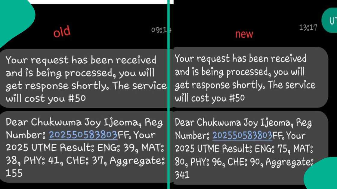 JAMB result of brilliant girl surfaces online. JAMB result of brilliant girl surfaces online.