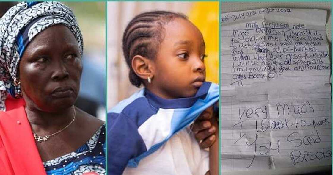 Little girl writes emotional letter to class teacher Little girl writes emotional letter to class teacher