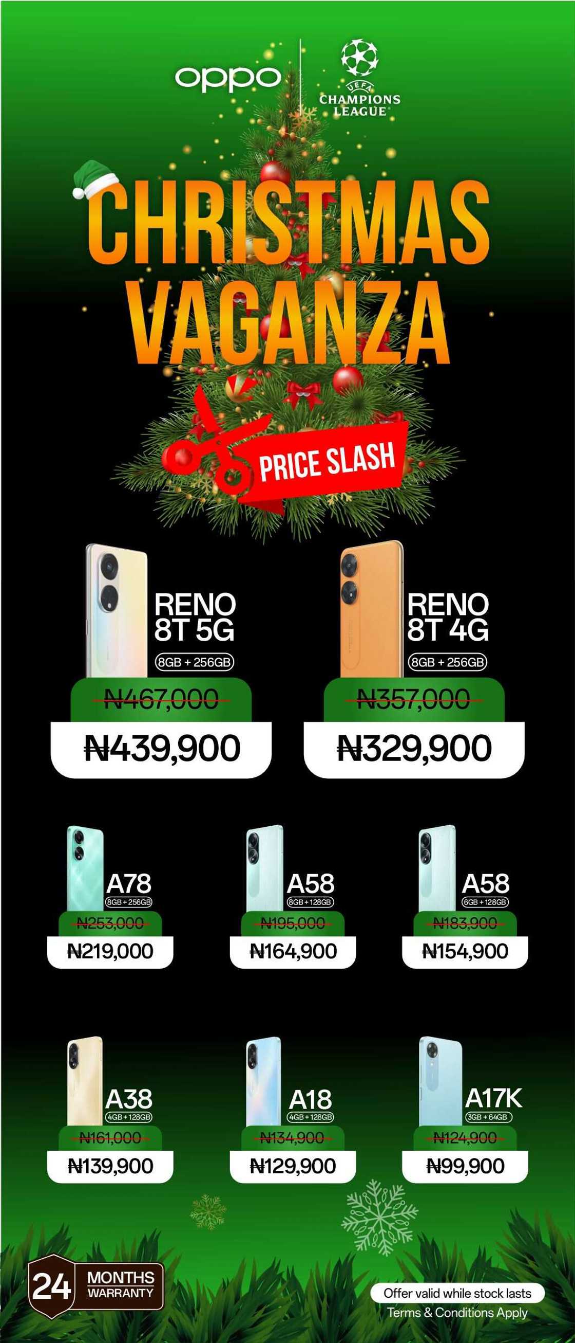 OPPO ChristmasVaganza: OPPO Slash prices of their Phones to celebrate Christmas with Customers OPPO ChristmasVaganza: OPPO Slash prices of their Phones to celebrate Christmas with Customers
