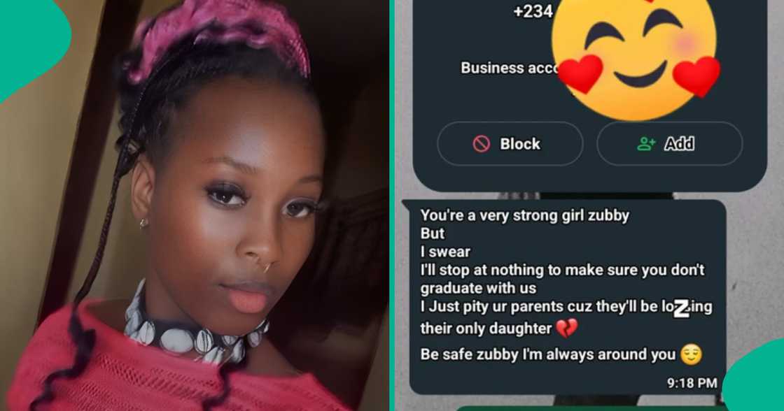 IMSU student trends after posting threat someone sent her on WhatsApp IMSU student trends after posting threat someone sent her on WhatsApp