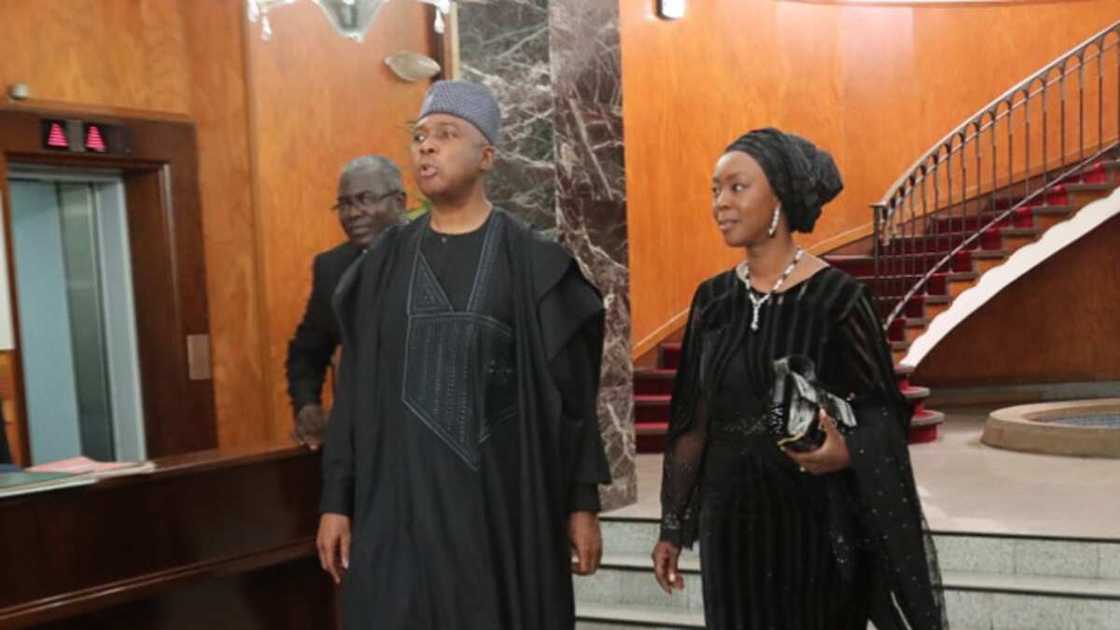 Bukola Saraki sends lovely message to wife on wedding anniversary