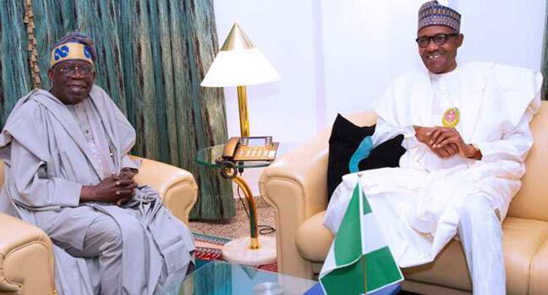 Buhari and Tinubu Buhari and Tinubu