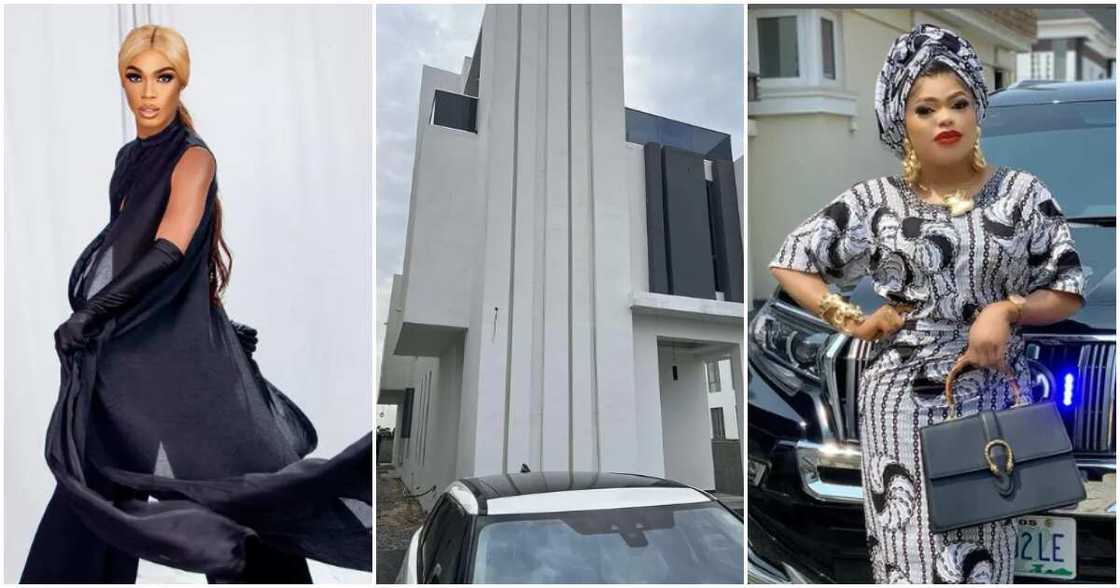 James Brown on Bobrisky's mansion