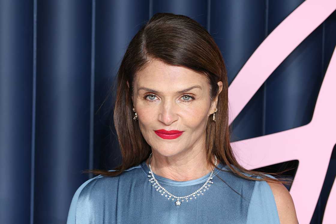 Helena Christensen in London, England.