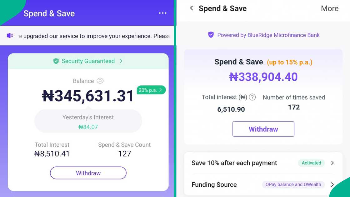 A lady, Nkeiruka Onosirike, who saved over N300k via the Palmpay and Opay Spend & Save feature, displays her interest in the apps. A lady, Nkeiruka Onosirike, who saved over N300k via the Palmpay and Opay Spend & Save feature, displays her interest in the apps.
