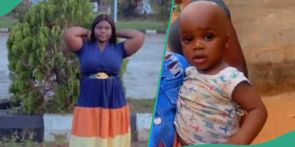 Nigerian mother and her son Nigerian mother and her son