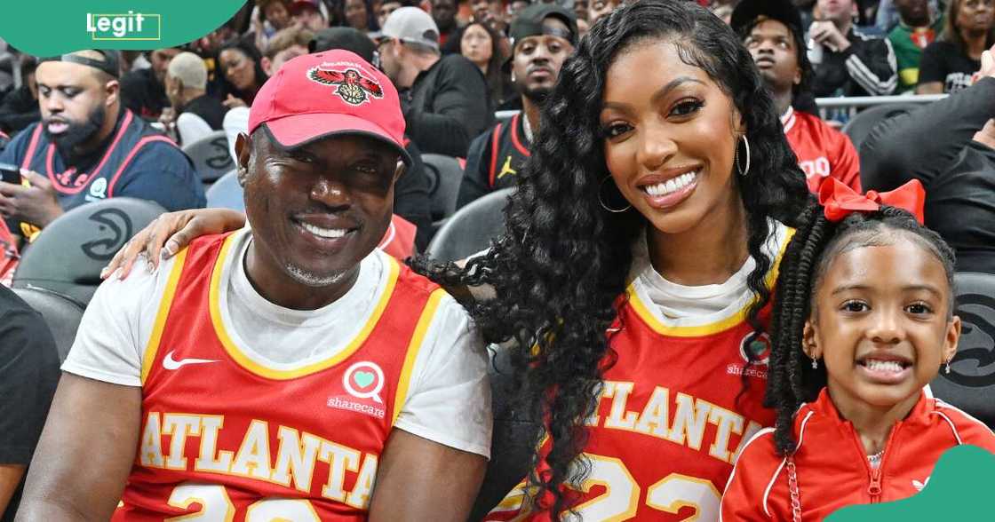 Simon Guobadia, his ex-wife Porsha Williams and her daughter, Pilar