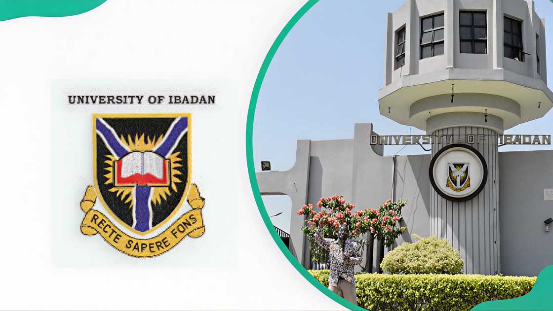 University of Ibadan logo and a section of the university