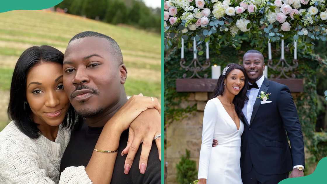 Jonathan Lee Hemphill and his wife, Maria Taylor, pose for different photos Jonathan Lee Hemphill and his wife, Maria Taylor, pose for different photos