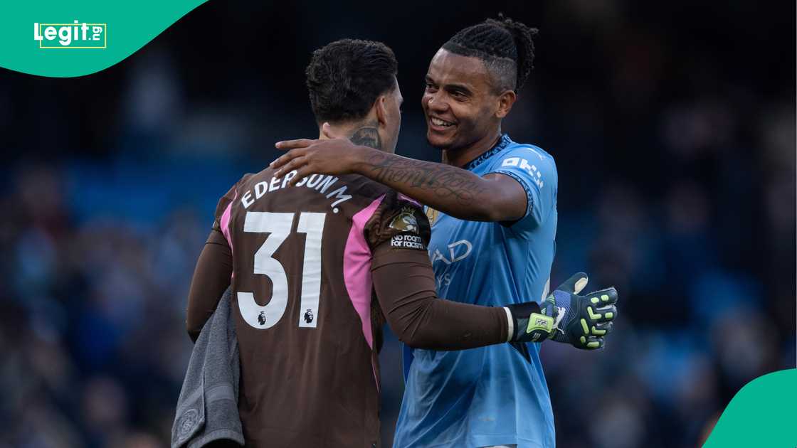 Ederson Moares, Manuel Akanji, Manchester City, Southampton, Etihad Stadium.