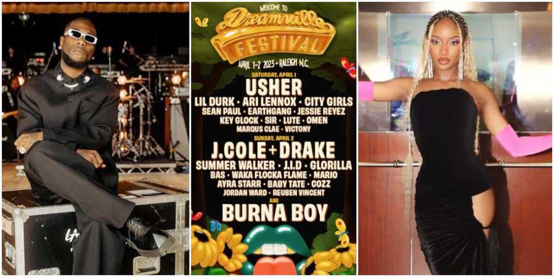 Burna Boy, J. Cole's show, Ayra Starr Burna Boy, J. Cole's show, Ayra Starr