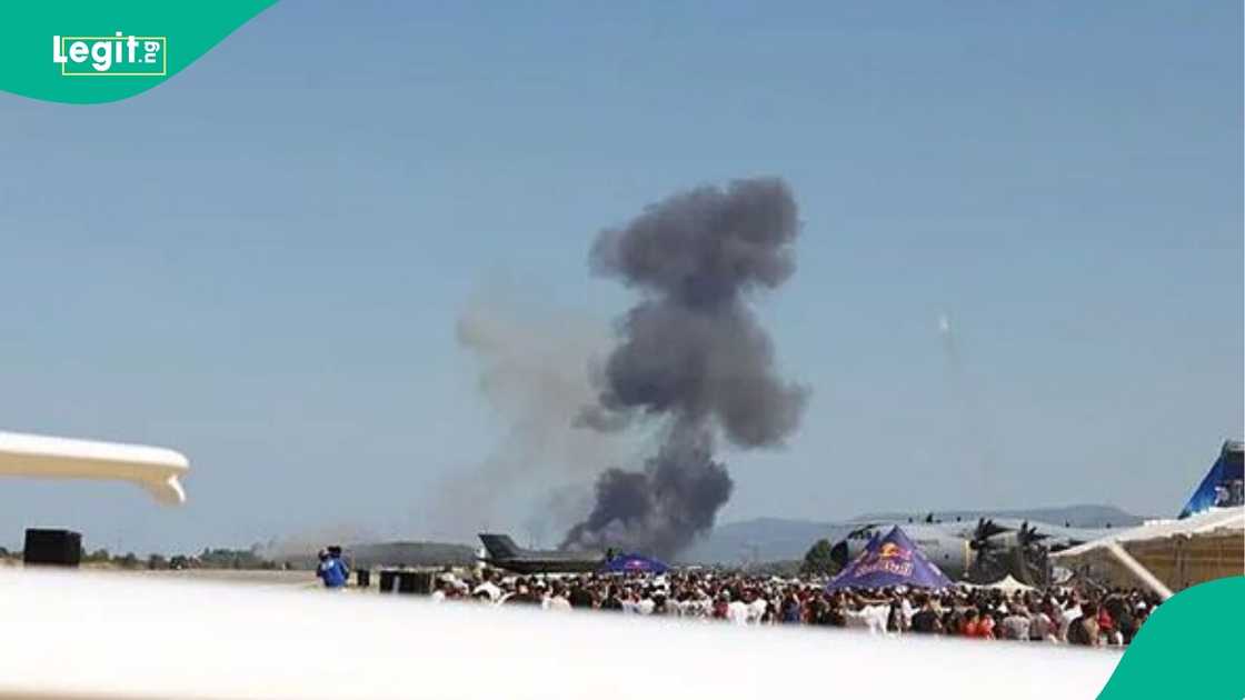 A military aircraft in Greece has crashed during a parade at the capital, Athens.