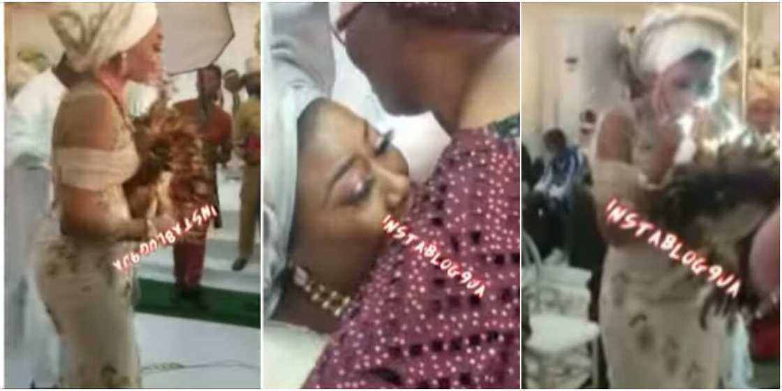 Bride's mum knelt down to plead with her in-law to take care of her daughter Bride's mum knelt down to plead with her in-law to take care of her daughter