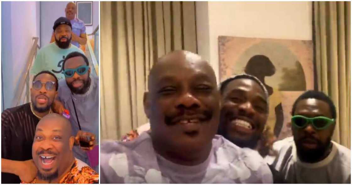 Don Jazzy's dad sings with Dbanj and Timaya Don Jazzy's dad sings with Dbanj and Timaya