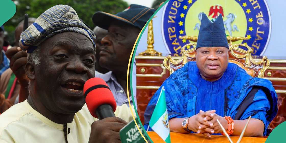 Femi Falana and Governor Adeleke Femi Falana and Governor Adeleke