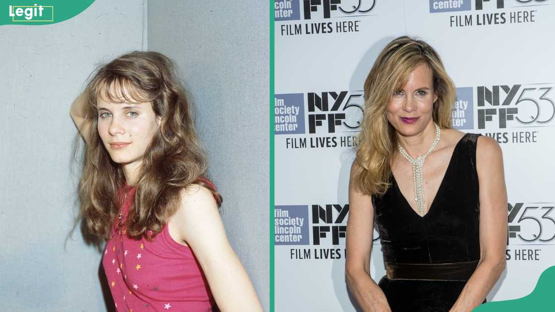 Lori Singer in a past and recent photo